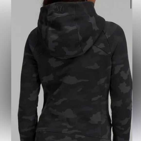 Lululemon Scuba Full Zip Hoodie Heritage 365 Camo Deep Coal Size 8 NWT - Picture 2 of 8